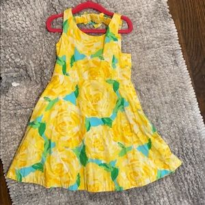 Lily Pulitzer yellow rose dress